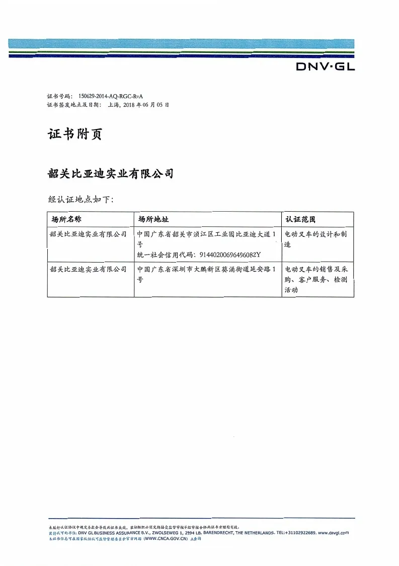 Сертификация системы управления - ISO9001: 2015GBT19001-2016 (китайская версия)